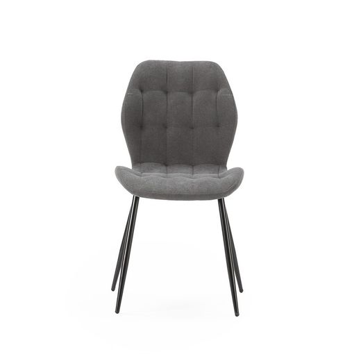 Dark grey fabric chair, 48 x 58 x 85 cm | Nalu