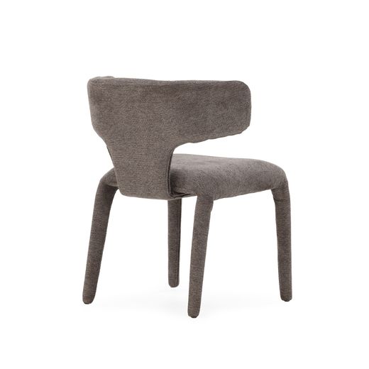 Dark gray fabric chair, 58 x 55.5 x 76 cm | Maca