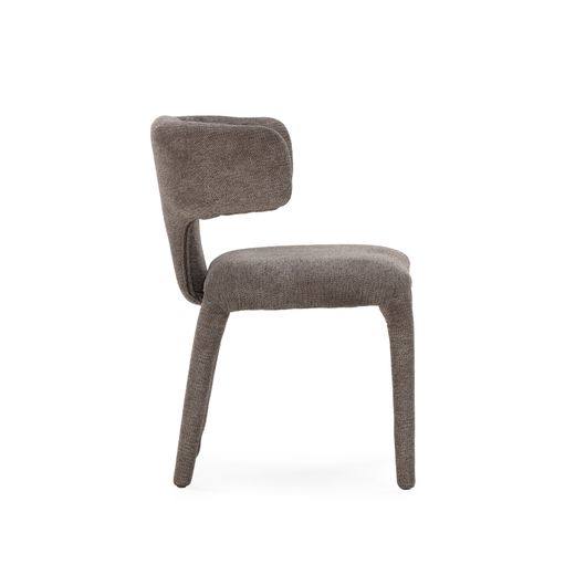 Dark gray fabric chair, 58 x 55.5 x 76 cm | Maca