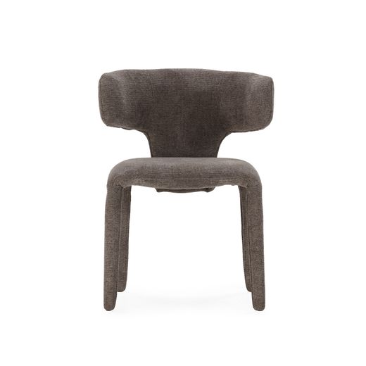 Dark gray fabric chair, 58 x 55.5 x 76 cm | Maca