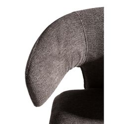 Dark gray fabric chair, 58 x 55.5 x 76 cm | Maca