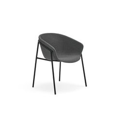 Silla de tejido en gris oscuro, 59 x 66,5 x 79 cm | Hug