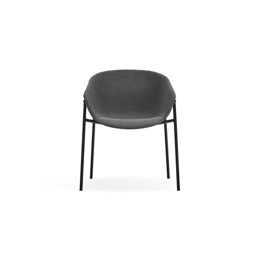 Dunkelgrauer Stoffstuhl, 59 x 66,5 x 79 cm | Umarmung