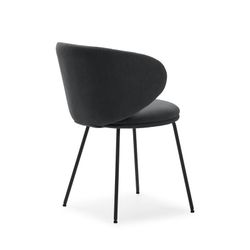 Dunkelgrauer Stoffstuhl, 59,5 x 56 x 77,5 cm | Eilen