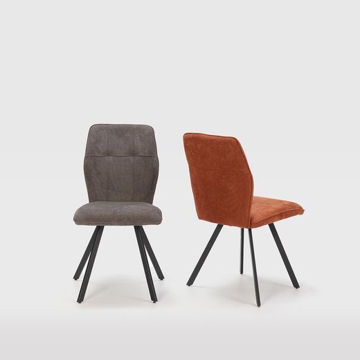 Brown fabric chair, 47 x 60 x 89 cm | Mery