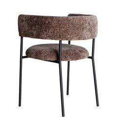 Brown fabric chair, 59 x 59 x 74 cm | Allenc