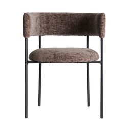 Brown fabric chair, 59 x 59 x 74 cm | Allenc