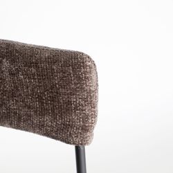 Brown fabric chair, 59 x 59 x 74 cm | Allenc