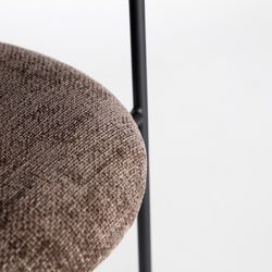 Brown fabric chair, 59 x 59 x 74 cm | Allenc