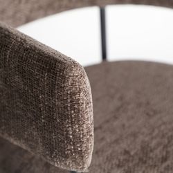 Brown fabric chair, 59 x 59 x 74 cm | Allenc