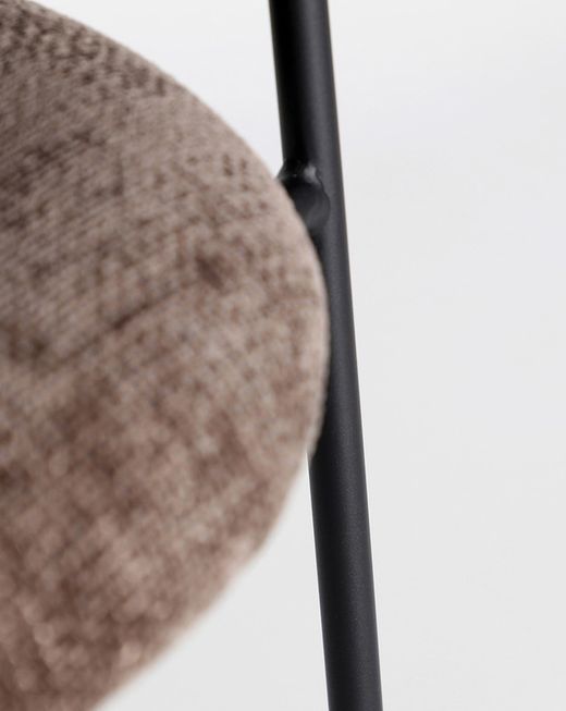 Brown fabric chair, 59 x 59 x 74 cm | Allenc