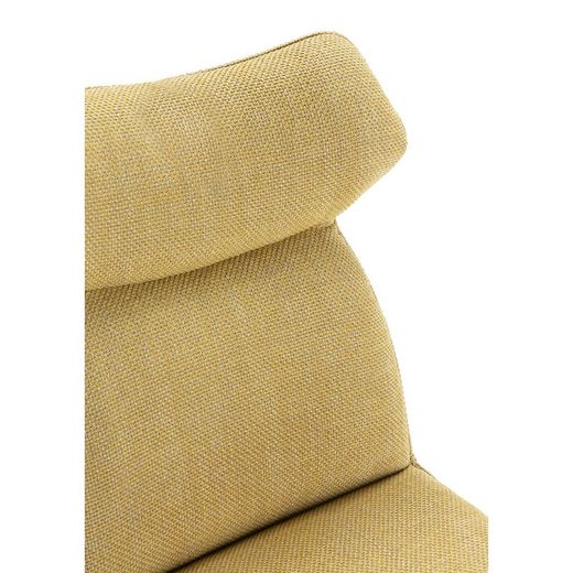 Mustard fabric chair, 47 x 64.5 x 91.5 cm | Dara