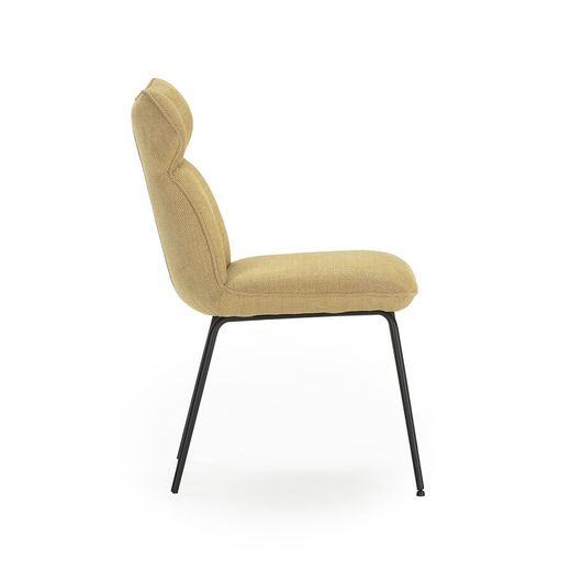 Mustard fabric chair, 47 x 64.5 x 91.5 cm | Dara