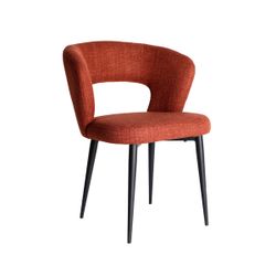 Silla de tejido en rojo, 61 x 61 x 78 cm | Flagnac