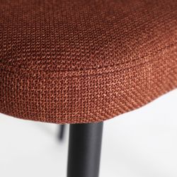 Silla de tejido en rojo, 61 x 61 x 78 cm | Flagnac