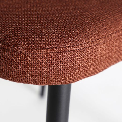 Silla de tejido en rojo, 61 x 61 x 78 cm | Flagnac