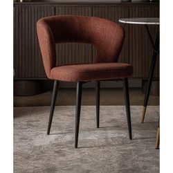 Silla de tejido en rojo, 61 x 61 x 78 cm | Flagnac