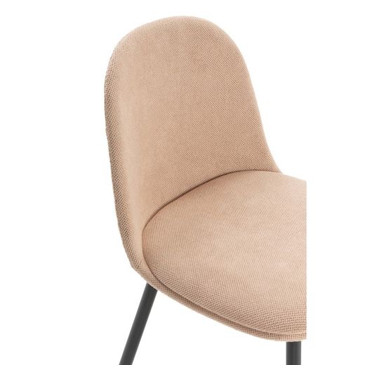 Chaise en tissu rose, 45 x 52 x 81 cm | Malila