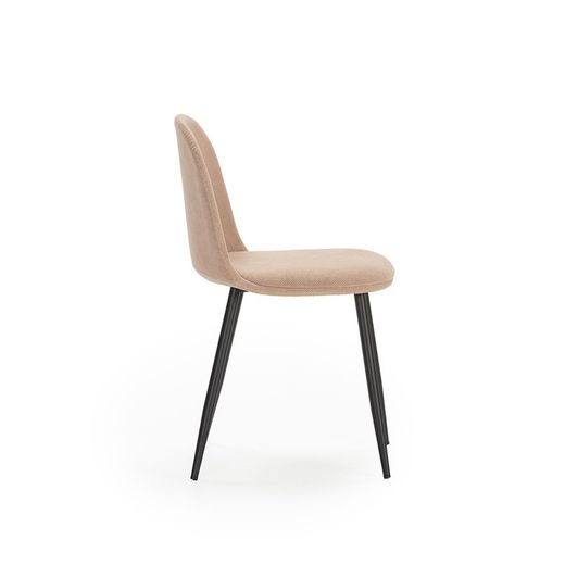 Chaise en tissu rose, 45 x 52 x 81 cm | Malila