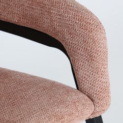Silla de tejido en rosa, 58 x 55 x 74 cm | Aren