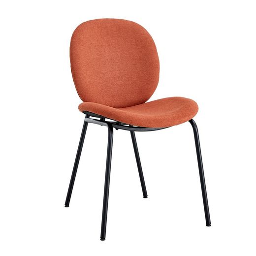 Silla de tejido  en teja, 45 x 57,5 x 81,5 cm | Cori