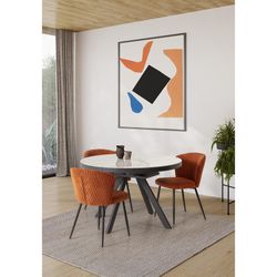 Fabric chair in tile, 47 x 58 x 78 cm | Megan