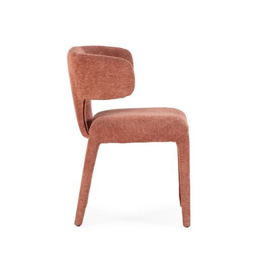 Chaise tressée en terre cuite, 58 x 55,5 x 76 cm | Maca