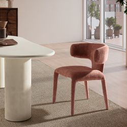 Chaise tressée en terre cuite, 58 x 55,5 x 76 cm | Maca