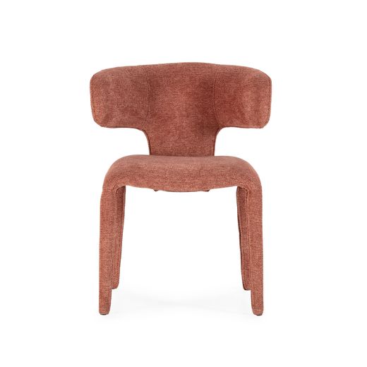 Chaise tressée en terre cuite, 58 x 55,5 x 76 cm | Maca