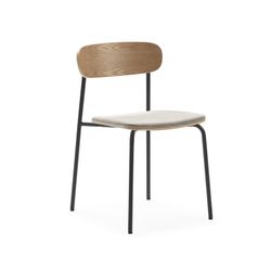 Taupe fabric chair, 46 x 51 x 77 cm | Adriana