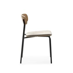 Taupe fabric chair, 46 x 51 x 77 cm | Adriana