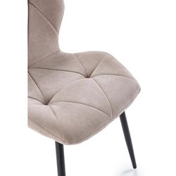 Taupe fabric chair, 47.5 x 57.5 x 85 cm | Luna