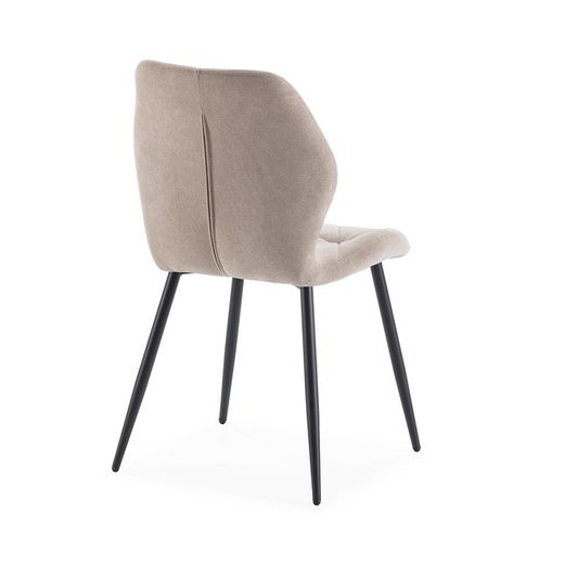 Taupe fabric chair, 47.5 x 57.5 x 85 cm | Luna