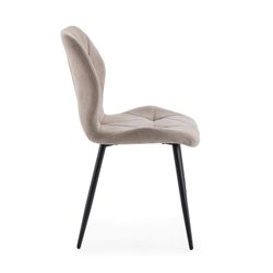 Taupe fabric chair, 47.5 x 57.5 x 85 cm | Luna