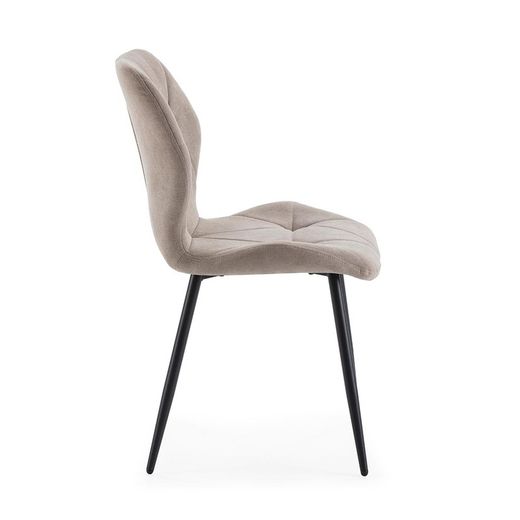 Taupe fabric chair, 47.5 x 57.5 x 85 cm | Luna