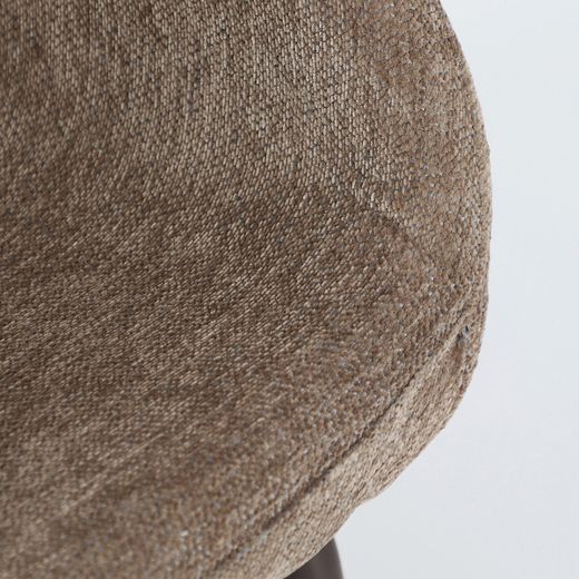 Silla de tejido en topo, 54 x 56 x 82 cm | Noor