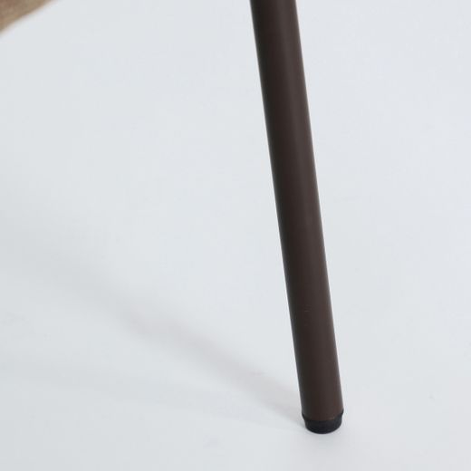 Silla de tejido en topo, 54 x 56 x 82 cm | Noor