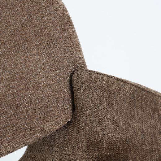 Silla de tejido en topo, 54 x 56 x 82 cm | Noor