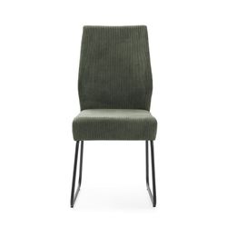 Green fabric chair, 45 x 62 x 97 cm | Alan