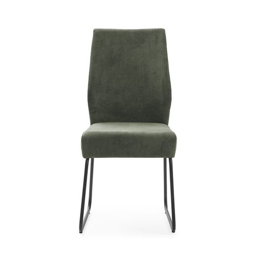 Green fabric chair, 45 x 62 x 97 cm | Alan