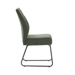 Green fabric chair, 45 x 62 x 97 cm | Alan