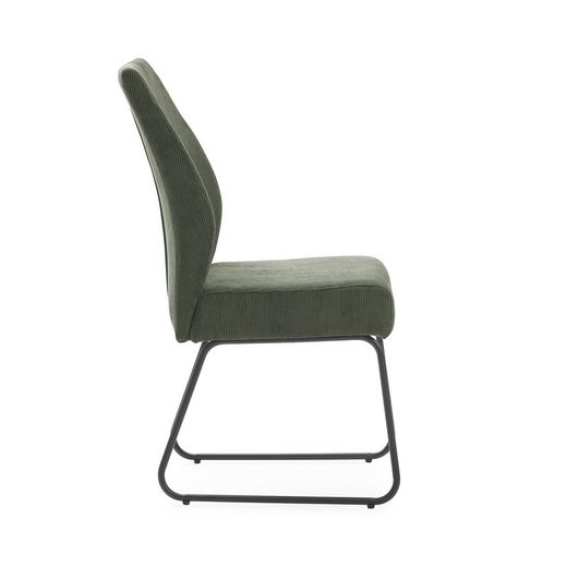 Green fabric chair, 45 x 62 x 97 cm | Alan