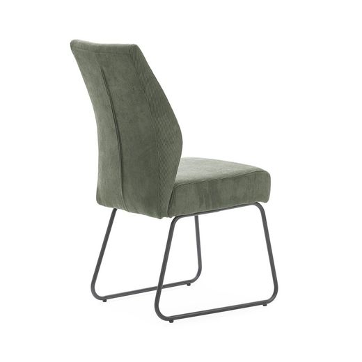 Green fabric chair, 45 x 62 x 97 cm | Alan