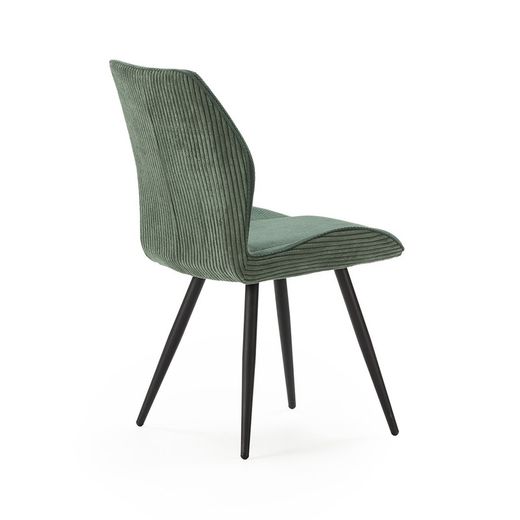 Green fabric chair, 46 x 62 x 89 cm | Adaya