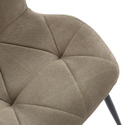 Green fabric chair, 47.5 x 57.5 x 85 cm | Luna
