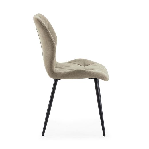 Green fabric chair, 47.5 x 57.5 x 85 cm | Luna