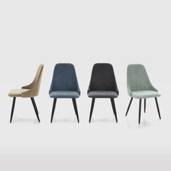 Green fabric chair, 50 x 57 x 91 cm | Mani