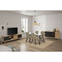 Green fabric chair, 50 x 57 x 91 cm | Mani