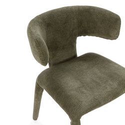Fabric chair in green, 58 x 55.5 x 76 cm | Maca