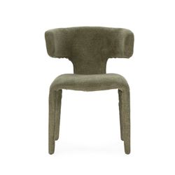 Fabric chair in green, 58 x 55.5 x 76 cm | Maca